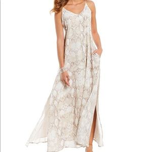 Snake print maxi dress from Dillard’s